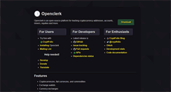 Desktop Screenshot of openclerk.org